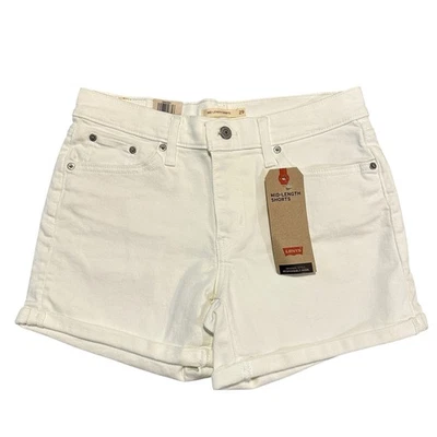 LEVI'S DENIM JEAN MID LENGTH SHORTS WOMEN'S SZ 29 NEW SUMMER CASUAL - Image 1 of 4