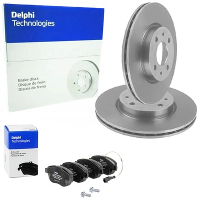 DELPHI Discos de Freno 284mm + Pastillas Delant. Apto para Bravo Idea Stilo Musa - Imagen 1 de 3
