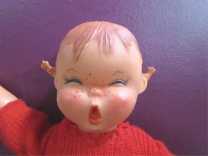 Entzückende Vintage Goebel Rotkopf Puppe lustiges Gesicht kleine Göre - Bild 1 von 3