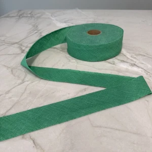 Bordo trapuntato bordo tessuto verde vintage SPOOL bordi non finiti 1,75" - Foto 1 di 4