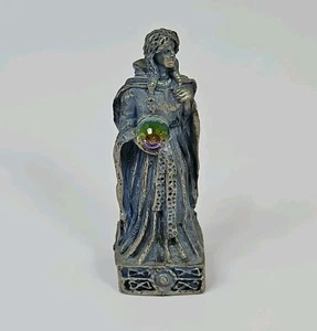 Gorham Tudor Mint Zinn Magic Queen Zauberin Kristall Schachfigur  - Bild 1 von 6