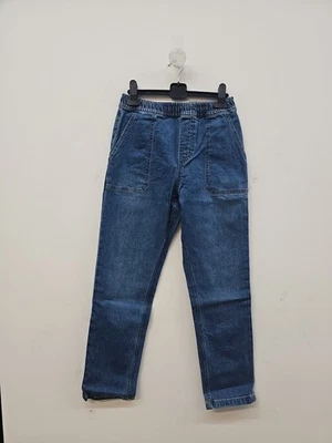 Mini Boden Pull On Elastic Waist Slim Fit Kids Denim Jeans Size 12 13Y Mid Wash - Image 1 of 4