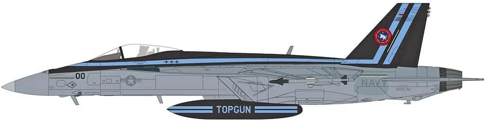 HOBBY MASTER 1/72 F/A-18E Super Hornet TOPGUN w/GBU-24 Completed Model HA5129 - Image 1 of 1