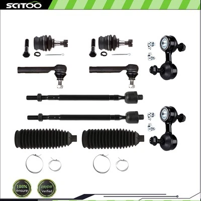 For 2002-2015 Subaru Impreza 10x Front Tie Rod End Ball Joints Sway Bar End Link - Image 1 of 4