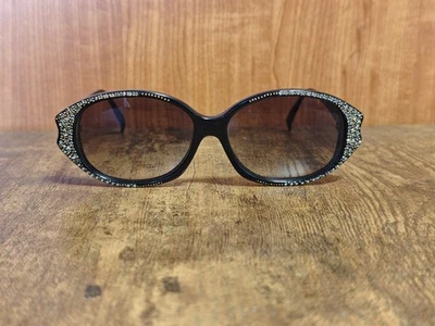 VINTAGE ALAIN MIKLI 060101 ACETATE RHINESTONES SUNGLASSES MADE IN FRANCE #1171 - Image 1 of 4