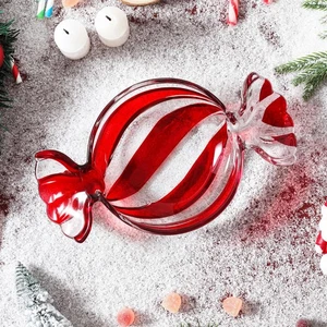 Christmas Candy Glass Plate, Christmas Theme Serving Tray for Holiday Dessert... - Bild 1 von 7