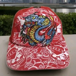 Lolo Mao Trucker Hat Embroidered Snake Pre Owned Rare - Picture 1 of 21