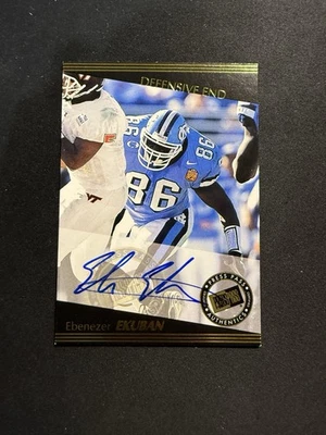 1999 Press Pass Auto Ebenezer Ekuban Rookie Auto RC North Carolina Tarheels - Image 1 of 2