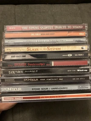 Lot Of 10 90s Rock CD Staind Stone Sour Gravity Kills Operator Seether Del Cielo Foto 1 de 3