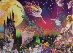 NEW Panoramic Puzzle "Fairy Moondance" Garry Walton Fantasy Art  (1000 Pieces)   - Picture 1 of 4