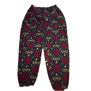 Harry Potter Symbols Blue All Over Print Sleepwear Pajama Pants Men's MEDIUM - Picture 1 of 6
