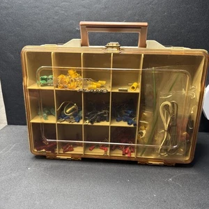 VINTAGE Magnum BY Plano Double Sided Fishing Tackle Box 26 Compartments - Picture 1 of 15