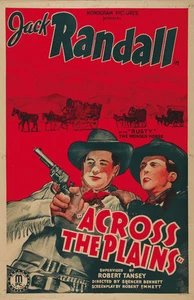 Impresión de póster de película Across the Plains (1939) Jack Randall Cult Western - Imagen 1 de 1