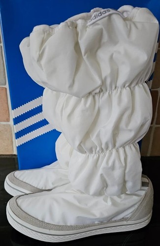ADIDAS ORIGINALS LINEA DONNA STIVALI INVERNALI BIANCHI TAGLIA 6EUR (39 1 3) NUOVI CON ETICHETTE MARCA N I BOX