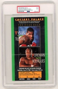 1990 BOXTICKET STUB MIKE TYSON VS HENRY TILLMAN PSA SELTEN VINTAGE ALTER KAMPF - Bild 1 von 2