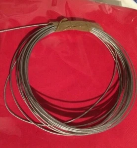 STEEL LINE FOR 3 Train WEIGHT DRIVEN CLOCKS 1.5 mm THICK 32 FT. LONG - Picture 1 of 1