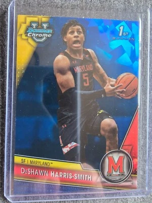 2023-24 Bowman Chrome U SAPPHIRE 1st Bowman DeShawn Harris-Smith - Image 1 of 2