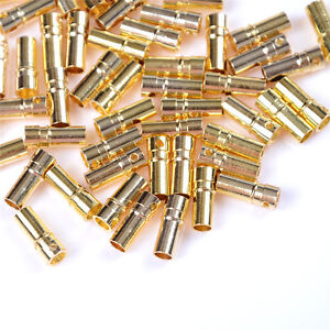 20x  RC 3.5mm  Female Gold Bullet Banana Connector Plug For ESC Battery Moto-xd