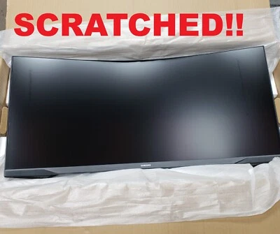 Samsung 34" Odyssey G55T WQHD 165Hz Curved Monitor (LC34G55TWDNXZA) SCRATCHED!!™ - Image 1 of 4
