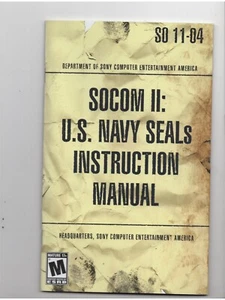 Socom II US Navy Seals PS2 NUR HANDBUCH Original - Bild 1 von 1