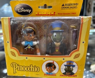 Disney Kubrick character Medicom Toys Pinocchio & Jiminy Cricket 2 Pack 2010 - Image 1 of 4