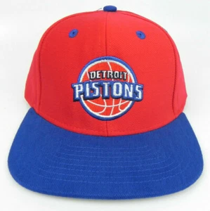 SOMBRERO GORRA ADIDAS DETROIT PISTONS NBA ESTILO VINTAGE SNAPBACK RETRO 2 TONOS ¡NUEVO! - Imagen 1 de 5