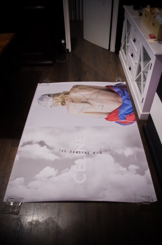 CELINE DANCING KID A French Bus Stop Vintage Pubblicità Moda Poster Originale