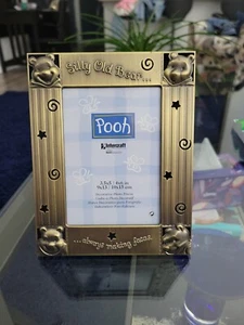 Marco de fotos dorado de Winnie the Pooh de Disney 2000 Silly Old Bear 4 x 6 de metal - Imagen 1 de 15