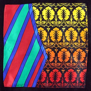 Men's Pocket Square Handkerchief Rush Limbaugh Wedding Dress Silk Multi Hanky - Picture 1 of 4