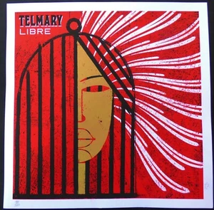 TELMARY / Rare Signed CUBAN Screen-print Salutes Afro Cuba Rapper + LP Cover Art - Picture 1 of 5
