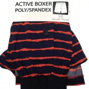 Men's XL 40 42 active boxer shorts spandex stripes Extra Large - Picture 1 of 4