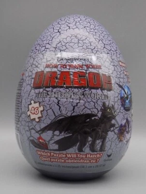 How to Train Your Dragon Sealed Puzzle The Hidden World Grey Egg New 46 Piece - Image 1 of 4