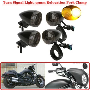 4x Rear Motorcycle LED Turn Signal Blinker Light Front For Harley Sportster Lamp - Picture 1 of 13