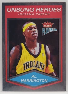03-04 Fleer Platinum Unsung Heroes Al Harrington Platinum Finish #60/100 - Picture 1 of 2
