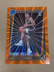 2021-22 Donruss Holo Orange Laser Rated Rookie RC #203 CAMERON THOMAS NETS