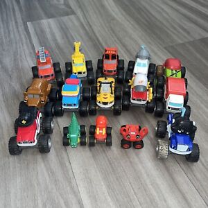 Blaze & The Monster Machines Diecast Monster Truck bundle 15 In Total 2 Sizes