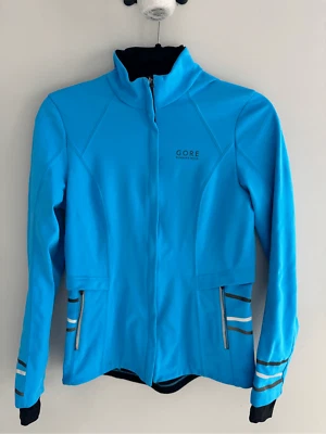 GORE Running Wear Windstopper Soft Shell Reflective Jacket, Women’s Small Blue - Image 1 of 4