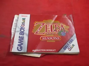 Legend of Zelda Oracle of Seasons Game Boy Color Instruction Manual Booklet #H1 - Picture 1 of 4