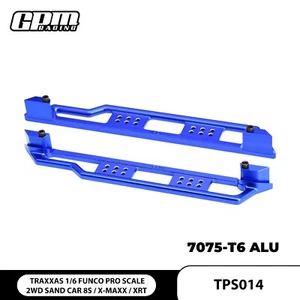 GPM 7075 Alloy Chassis Nerf Bars TRAXXAS 1/6 Funco Pro Sand Car 8S X-Maxx XRT - Picture 1 of 12