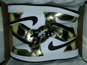 Las mejores ofertas en Jordan 1 Mid se Negro Dorado | eBay