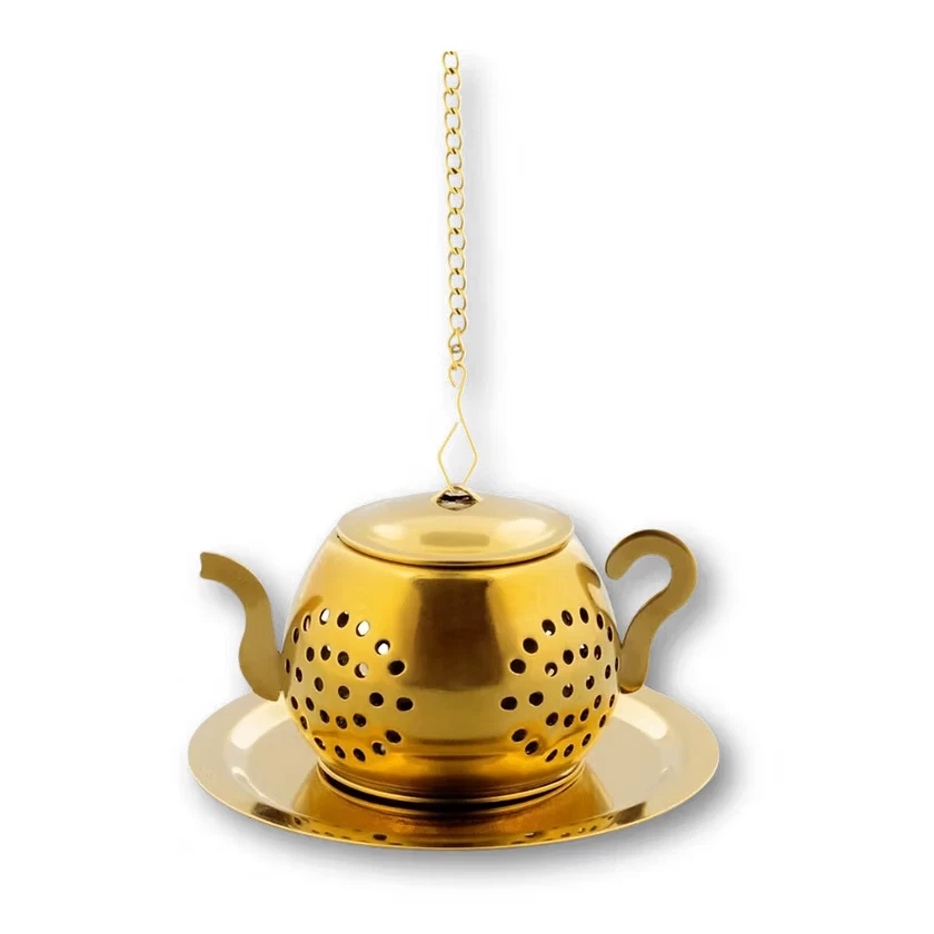 Mini Gold Teapot Infuser - Image 1 of 1