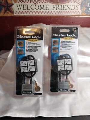 NEW - 2 Master Lock 107DSPT Gun Locks Cable Locks - Image 1 of 2