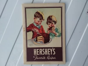 Vintage 1937 Hershey's Fav Rezepte Kochbuch Broschüre Werbung Eph Geschichte Sammlung - Bild 1 von 4