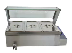 Brand NEW 3 Pot Food Warmer Bain-Marie Buffet Steam Table Countertop 110V 1500W - Picture 1 of 5
