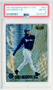 Ken Griffey Jr. 1997 Bowman's Best Best Cuts CARD #BC6 Die Cut PSA 8 - Picture 1 of 2