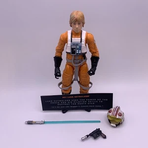 Star Wars Black Series #01 LUKE SKYWALKER X-Wing Pilot Complete - Picture 1 of 8