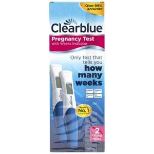 Clearblue Digital Pregnancy Test With Weeks Indicator 2 Tests 99% Accurate - Picture 1 of 2