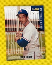 Ernie Banks Card 2001 Topps HD Images of Excellence #IE3 Refractor