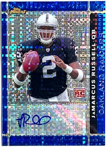 2007 Topps Finest Blue X-fractor JaMarcus Russell Auto SP RC #101/50 - Foto 1 di 2