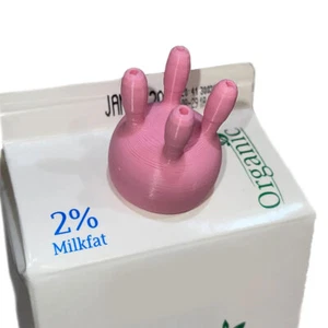 ES# Cow Udder Milk Carton Cap Pouring Milk Bottle Cap Boxed Milk Diverter (1Pc) - Imagen 1 de 9